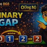 LeetCode 868 Binary Gap Bit Manipulation Explained O Log N Solution