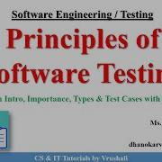 SE 41 Software Testing Basics Introduction Key Principles Explained With Example