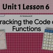 Cracking The Code Of Functions Unit 1 Lesson 6 Math Models