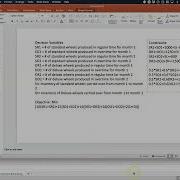 Linear Programming Production Scheduling Excel Solution