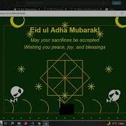 Eid Mubarak Animation In Python Turtle Graphics Project