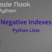 Python Basics Negative Indexing Of Lists 19