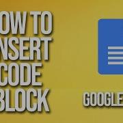 How To Insert Code Block Google Docs Tutorial