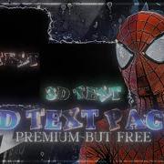 3D Text Editing Pack In Node Video Editor Preset