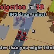 RTS Unit Selection In 3D Drag Select Objects