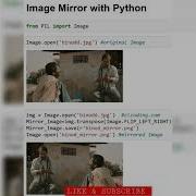 MIRROR IMAGE PYTHON Python Machinelearning Ai Iot Blockchain Php Cod Codm Physics