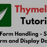 Thymeleaf Tutorial 19 Form Handling Submit Form And Display User Registration Form Data