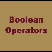 Searching With Boolean Operators