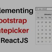 ReactJS Datepicker Bootstrap Class Component