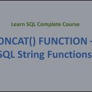 21 CONCAT Function SQL String Functions