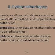 Class And Object Inheritance In Python