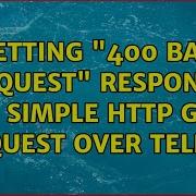 Getting 400 Bad Request Response To Simple HTTP GET Request Over Telnet