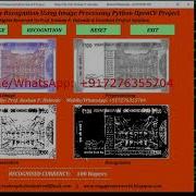 Currency Recognition Using Python OpenCV IEEE Based Projects Final Year Project