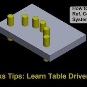 Solidworks Tips And Tutorial 53 How To Make Table Driven Pattern