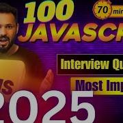 Top 100 JavaScript Interview Questions In Hindi 2025 Crack Your JS Interview Javascriptinterview