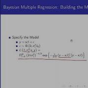 Bayesian Statistics Bayesian Linear Regression Multiple Regression Part 01