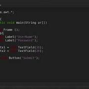 AWT Label TextField And Button Creation
