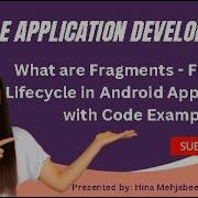 What Are Fragments Fragment Lifecycle In Android Application Android Studio With Code Example