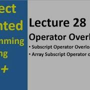 Subscript Operator Overloading Array Subscript In C Subscript Operator Overloading In C 28