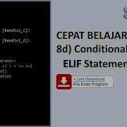 Belajar Cepat Python Pemula 8d Conditional ELIF