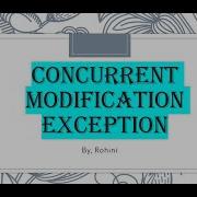 ConcurrentModificationException