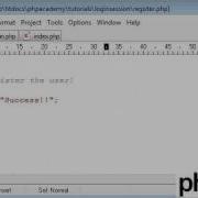 PHP Tutorials Register Login User Registration Part 4