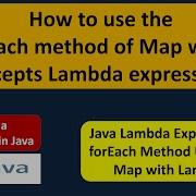 How To Use The ForEach Method Of Map Which Accepts Lambda Expression Lambda Expression In Java