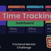 Time Tracking Dashboard With HTML CSS Frontend Mentor Challenge Coding Challenge 1 2