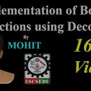 D50 Implementation Of Boolean Functions Using Decoders Hindi English
