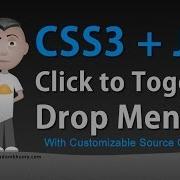 Функция переключения Выпадающие меню Учебник по CSS3 и JavaScript