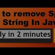 How To Remove Space In String In Java