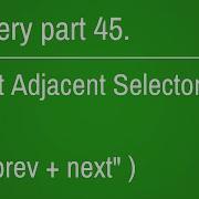 How To Use Next Adjacent Selector In Jquery Part 45