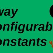 Configurable Constants Sway