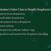 Mastering Selenium Select Class Handling Dropdowns In Selenium WebDriver