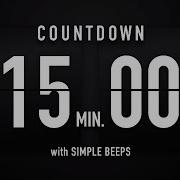 15 Minute Countdown Timer Flip Clock With Simple Beeps