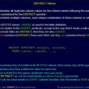 SQL 009 SELECT DISTINCT Or How Do I Remove Duplicate Values
