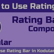 How To Use Rating Bar In Kodular Kodular Tutorial 2019
