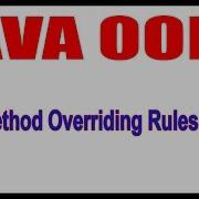 Java Tutorials Java OOPS Method Overriding Rules Part 1 By Durga Sir