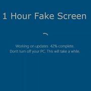 Windows 10 Update Fake Screen 1 Hour
