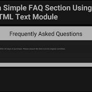 Creating A Simple FAQ Section Using Oqtane HTML Text Module