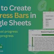 How To Create Progress Bars In Google Sheets