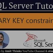 SQL PRIMARY KEY Constraint SQL Server Tutorial For Beginners