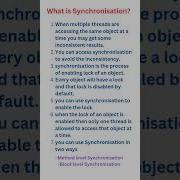 What Is Synchronization Core Java Interview Questions 4