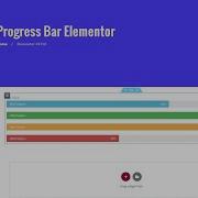 How To Create A Progress Bar Using Elementor WordPress Plugin
