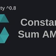 Constant Sum Automated Market Maker Solidity 0 8