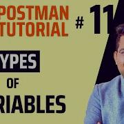 Postman Tutorial 11 Type Of Variables In Postman