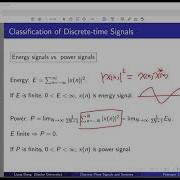 Digital Signal Processing Course 2 Discrete Time Signals And Systems Part 1