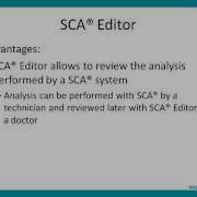 SCA Editor CASA System SCA Evolution Human Edition