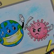 How To Draw Corona Virus Corona Virus Drawing With Pastel Color Coronavirus At War With The World