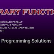 QBASIC Programming Solutions 8 Class 9 Date Format Time Format Longest Name